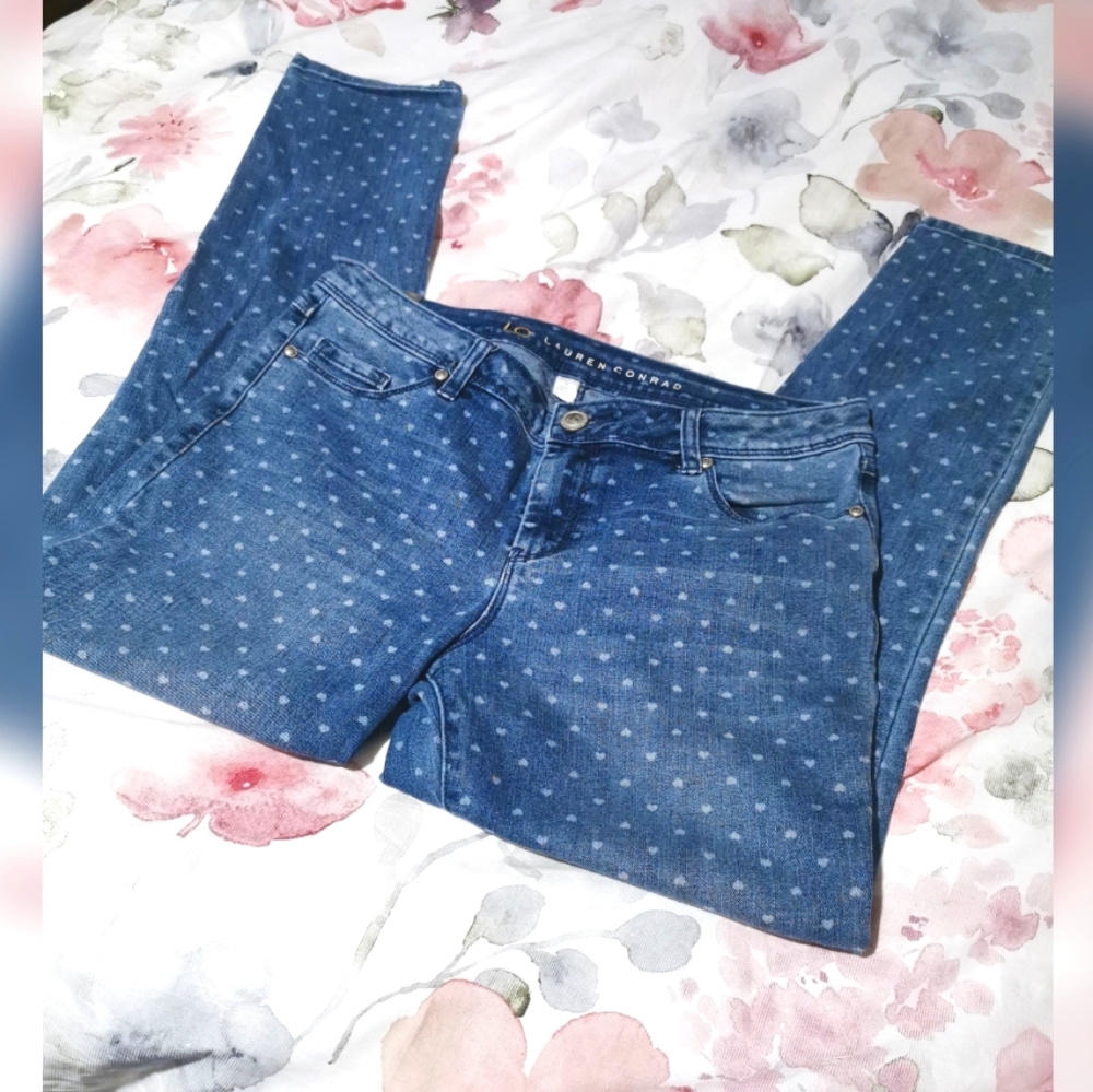 LC Lauren Conrad Heart Skinny Jeans